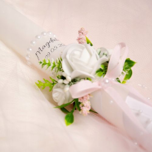 ŚWIECA KOMUNIJNA DO I KOMUNII ŚWIĘTEJ IMIĘ DATA na Arena.pl