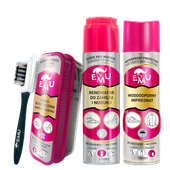 ZESTAW DO CZYSZCZENIA I PIELĘGNACJI BUTÓW Z ZAMSZU I NUBUKU EMU