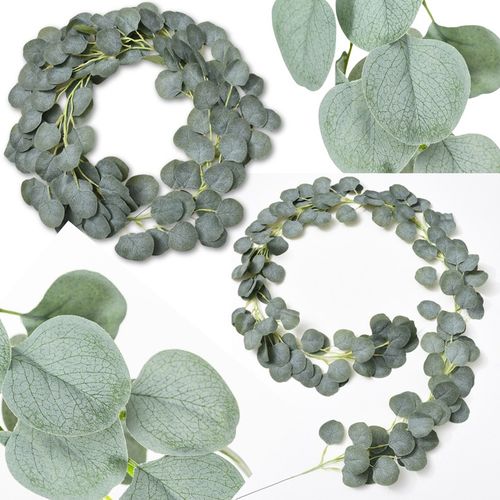 Girlanda Eukaliptus Bluszcz Sztuczne Zielone Listki Komunia Wesele 2 Metry na Arena.pl