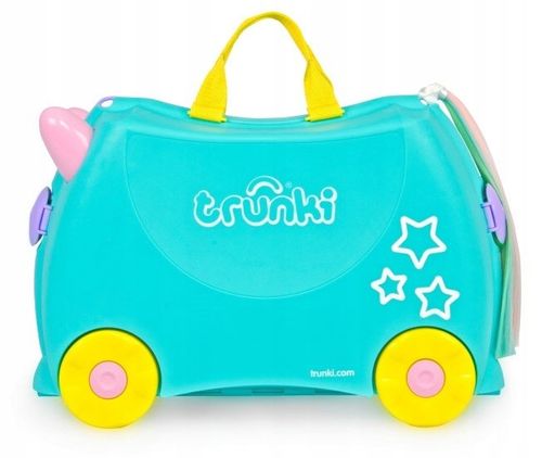 TRUNKI JEŻDŻĄCA WALIZECZKA JEŹDZIK 2w1 WALIZKA DLA DZIECKA na Arena.pl