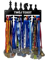Wieszak na medale Szachy  twoje imię dowolny tekst 121.1