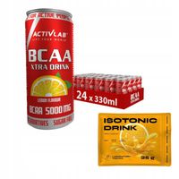 ACTIVLAB BCAA XTRA DRINK 24x330ml AMINOKWASY + ISTOTONIC DRINK