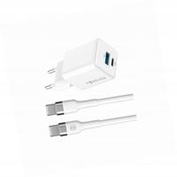 Szybka ładowarka GaN 30W 2 wejścia długim z kablem 2m do Xiaomi Redmi 12 4G