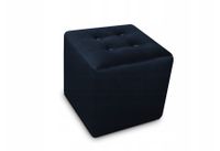 Pufa Pikowana Kostka Tapicerowana salon Siedzisko Guziki