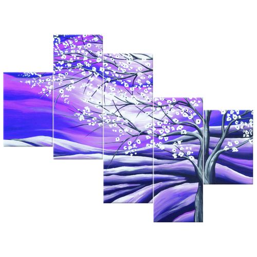 Obraz Płótno 100X75 Kwitnące Drzewo Nocą na Arena.pl