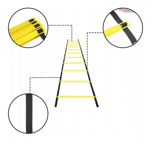 SET PIŁKARSKI DRABINKA PACHOŁKI SKAKANKA AB WHEEL DRABINA KOORDYNACYJNA PRO na Arena.pl