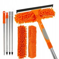 MYJKA DO OKIEN SZYB TELESKOPOWY Z ŚCIĄGACZKA WODY ZESTAW DUŻA WYSOKOŚĆ 2W1