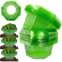 Kołnierz Osłona na Ślimaki Ochrona Roślin Zielony 24x12 cm Zestaw 10 Szt