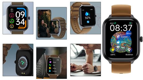 Smartwatch IMILAB IMIKI ST1 brązowy na Arena.pl