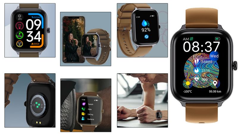 Smartwatch IMILAB IMIKI ST1 brązowy zdjęcie 3