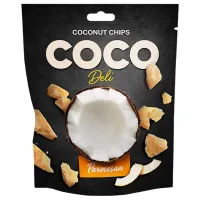 Chipsy Kokosowe o Smaku Parmezana Coco Deli, 30g