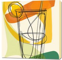 Obraz 90x90cm Koktajl Artystyczny