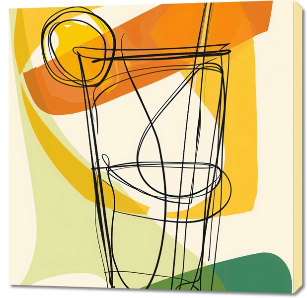 Obraz 90x90cm Koktajl Artystyczny zdjęcie 1