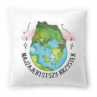 Poduszka Dla Krzyśka Na Urodziny Ze Zdjęciem Na Prezent Biała 40X40 Cm