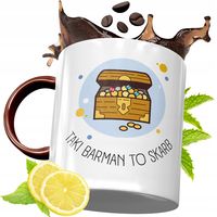 Kubek Bordowy Dla Barmana Na Urodziny Prezent Z Nadrukiem Ze Zdjęciem