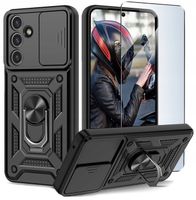 Etui do Samsung Galaxy M35 5G PANCERNE SLIDE RING WZMACNIANE + SZKŁO 9H