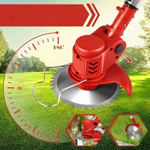 TELESKOPOWA ELEKTRYCZNA BEZPRZEWODOWA PODKASZARKA 650 W MOCNA+2*3000mAh AKU zdjęcie 12