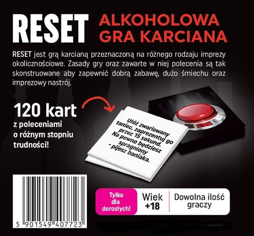 gry reset alkoholowa gra karciana na Arena.pl