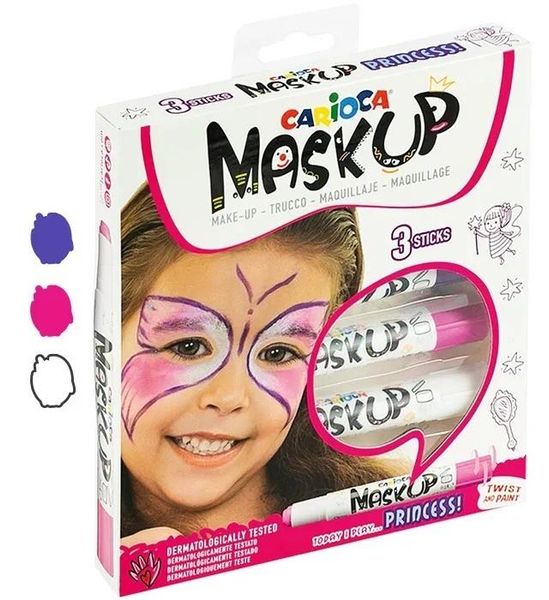 Kredki Do Twarzy Carioca Princess 3Kol 43049 zdjęcie 1