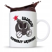 Kubek Prezent Wędkarza Uwaga Bombowy Wędkarz Z Nadrukiem Ze Zdjęciem