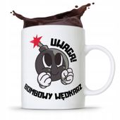 Kubek Prezent Wędkarza Uwaga Bombowy Wędkarz Z Nadrukiem Ze Zdjęciem