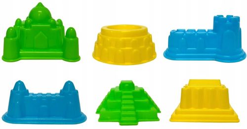 ZESTAW PIASEK KINETYCZNY 2kg + BASEN PIASKOWNICA FOREMKI WALIZKA 18 elem na Arena.pl