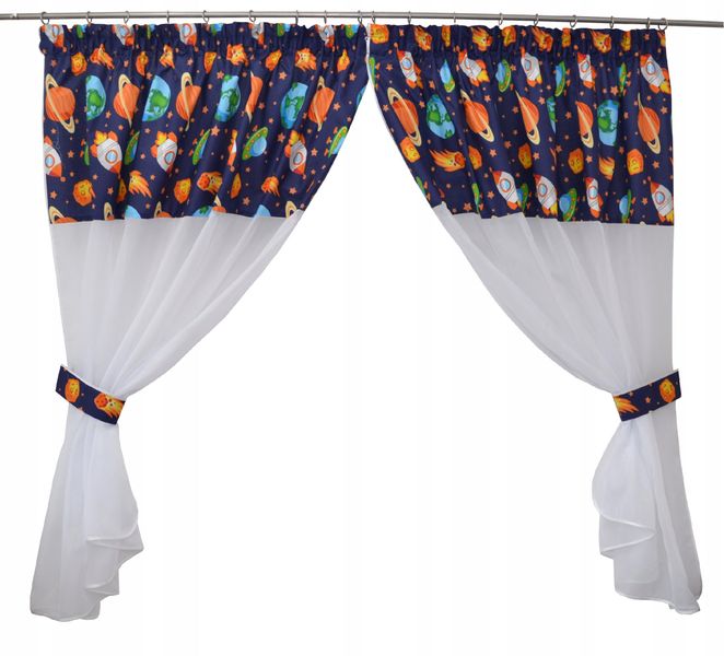 FIRANKA DZIECIĘCA kosmos planety rakiety 300x160 zdjęcie 1