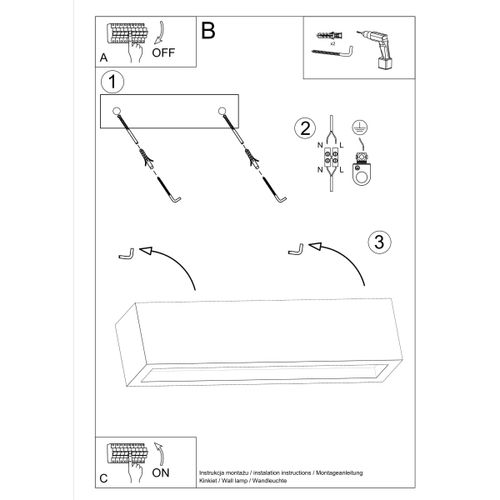 Kinkiet VEGA 50 beton na Arena.pl