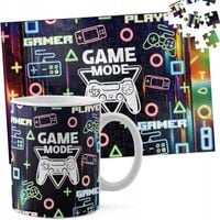 ZESTAW KUBEK + PUZZLE 110EL - GAMER GAMEPAD GAMBLING GRY