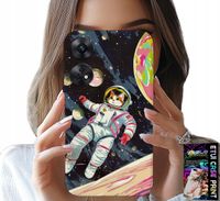 ETUI DO OPPO RENO8 T 4G - KOCI ASTRONAUTA KOT KOSMOS OBUDOWA CASE