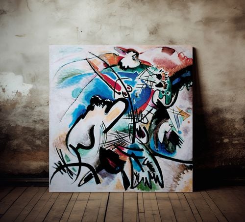 Obraz na płótnie Kandinsky reprodukcje 80x80 cm na Arena.pl