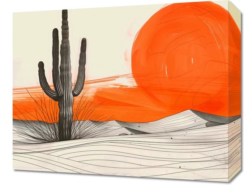 Obraz 50x40cm Kaktus Saguaro zdjęcie 1