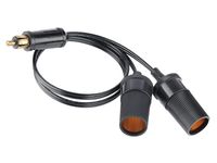 Przejściówka na kablu z wtyczką DIN i 2 gniazdami EURO
