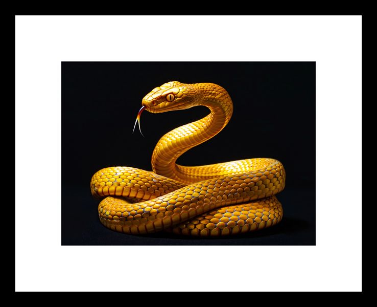 Plakat 18x13cm Złoty Wąż zdjęcie 3
