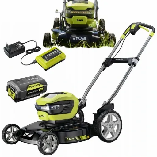 Kosiarka AKUMULATOROWA MULCZOWANIE RYOBI 36V 4Ah zdjęcie 6