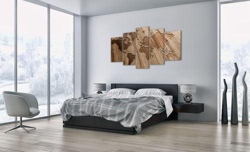 Obraz Na Płótnie - Mapa Kontynent - 160X85 Cm - Ea160X85-3042 na Arena.pl