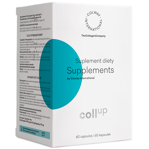 Kolagen CollUp Colway Kolagen+BIOTYNA+SELEN+CYNK+C+E suplement diety 60 kapsułek na Arena.pl