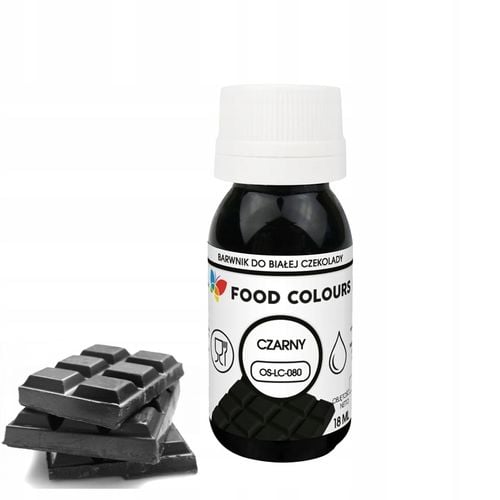 Barwnik Spożywczy Olejowy DO CZEKOLADY i mas tłustych 18ml CZARNY na Arena.pl