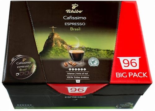 TCHIBO CAFISSIMO ESPRESSO BRASIL 96 sztuk BIG PACK na Arena.pl