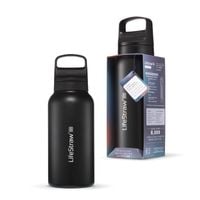 LifeStraw Go 2.0 Czarna stalowa butelka filtrująca 1L Black Steel