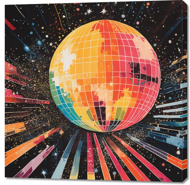 Obraz 100x100cm Disco Gra! zdjęcie 1