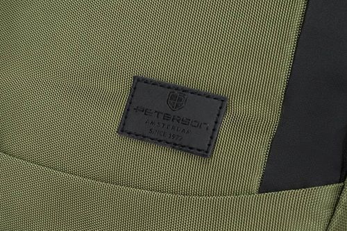 pojemny plecak miejski typu roll-top w zielonym kolorze - peterson na Arena.pl