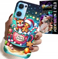 ETUI DO OPPO RENO7 5G - RENIFER Z PIERNIKIEM MERRY CHRISTMAS