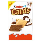 Kinder Cards Wafel z mlecznym i kakaowym nadzieniem 76,8 g (3 sztuki)