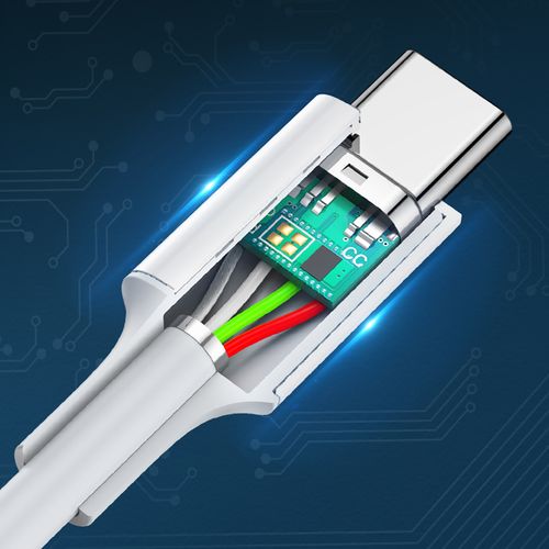 kabel przewód usb-c - usb-c pd qc afc 2m - biały na Arena.pl