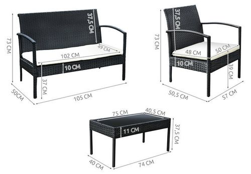 Meble ogrodowe technorattanowe M5606 na Arena.pl