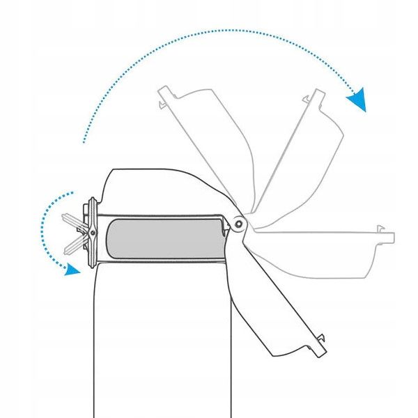 BIDON Z BLOKADĄ OTWARCIA niebieski USTNIK TWARDY MAŁY I LEKKI ION8 0,4 L zdjęcie 5