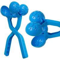 ŚNIEŻKOMAT SNOWBALL DO ROBIENIA KULEK ŚNIEŻNYCH PODWÓJNY NIEBIESKI 1064543