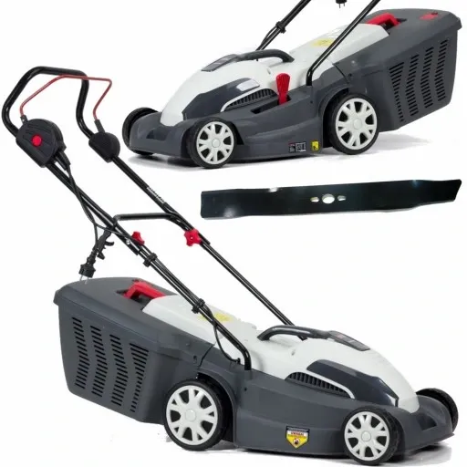 Kosiarka ELEKTRYCZNA NAC 1600 W 38 cm KOSZ 45 l Zabezpieczenie termiczne zdjęcie 1