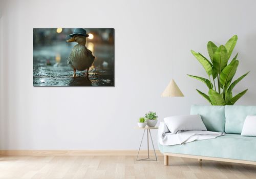 Obraz 100x70cm Kaczka w Kapeluszu na Arena.pl